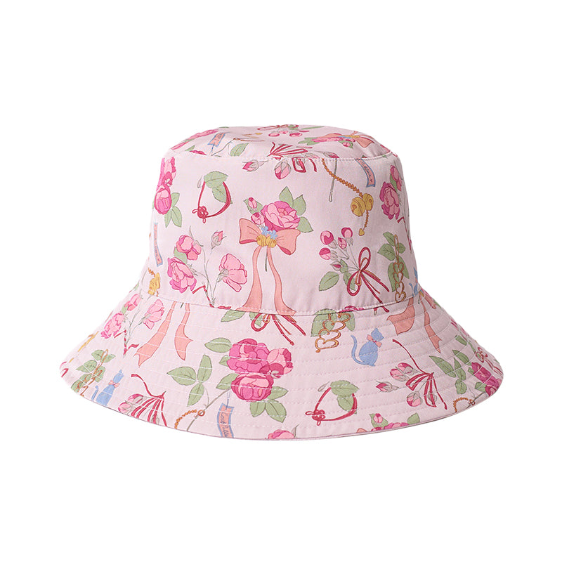 “Love Kitty” Embroidered Reversible Bucket Hat - LOST PATTERN Hats