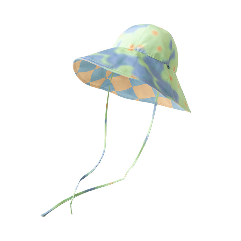 "Day Dream" Reversible Sun Hat - Blue - Blue - LOST PATTERN Hats