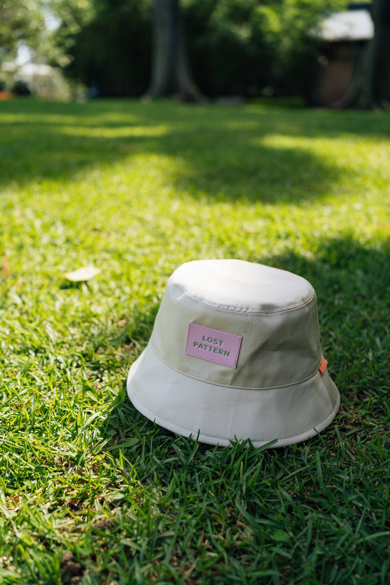 "Forest" Cotton Reversible Bucket Hat - Cream - LOST PATTERN Hats