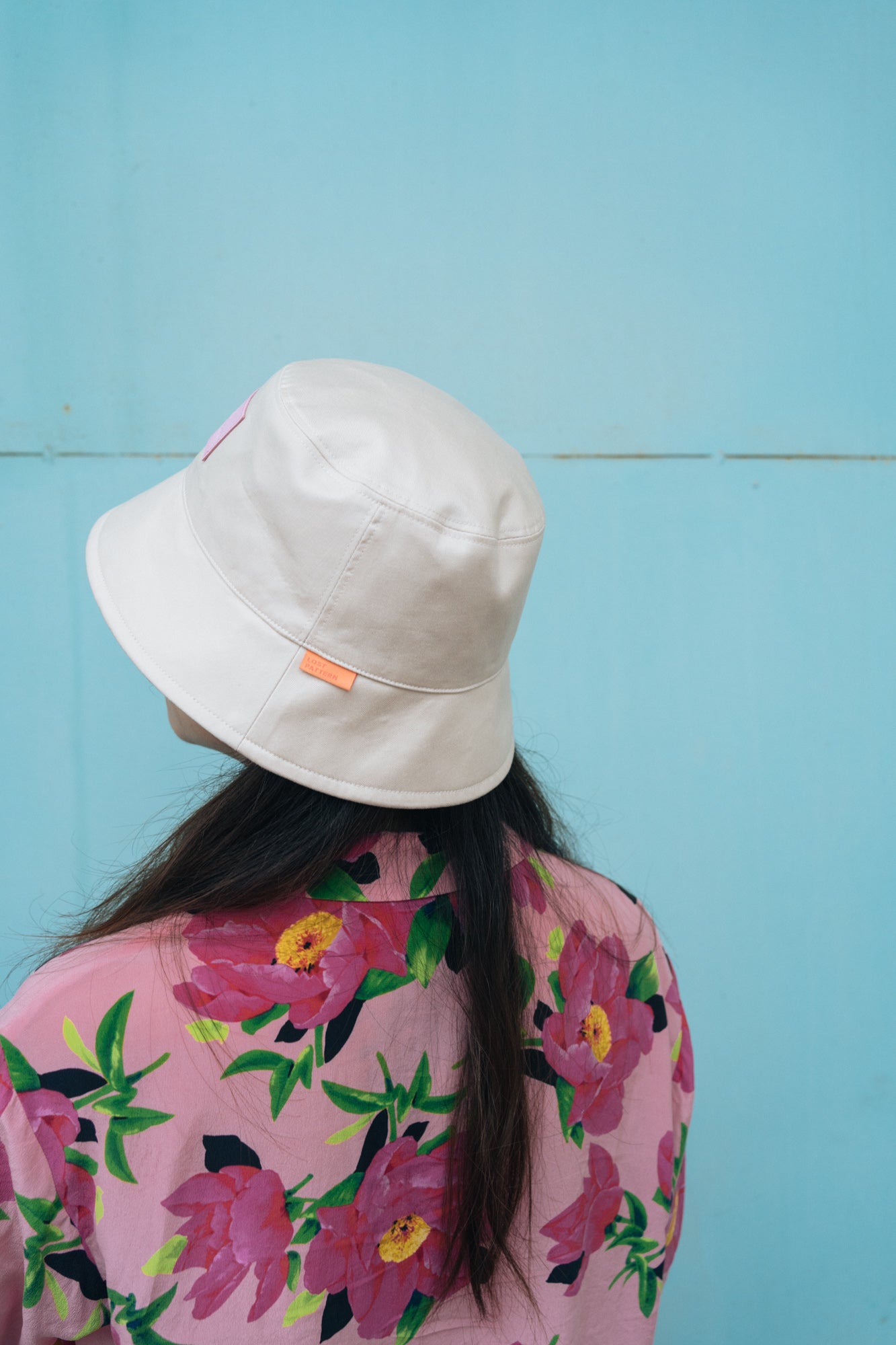 "Forest" Cotton Reversible Bucket Hat - Cream - LOST PATTERN Hats