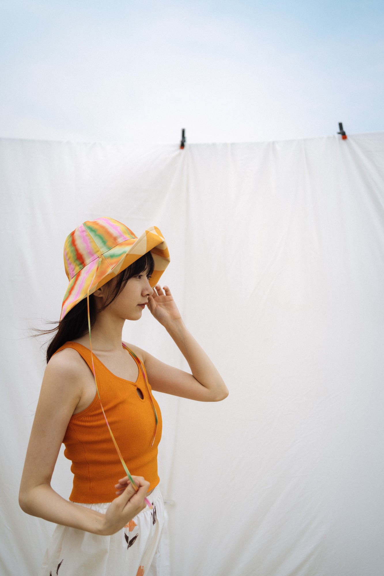 "Day Dream" Reversible Sun Hat - Rainbow - LOST PATTERN Hats