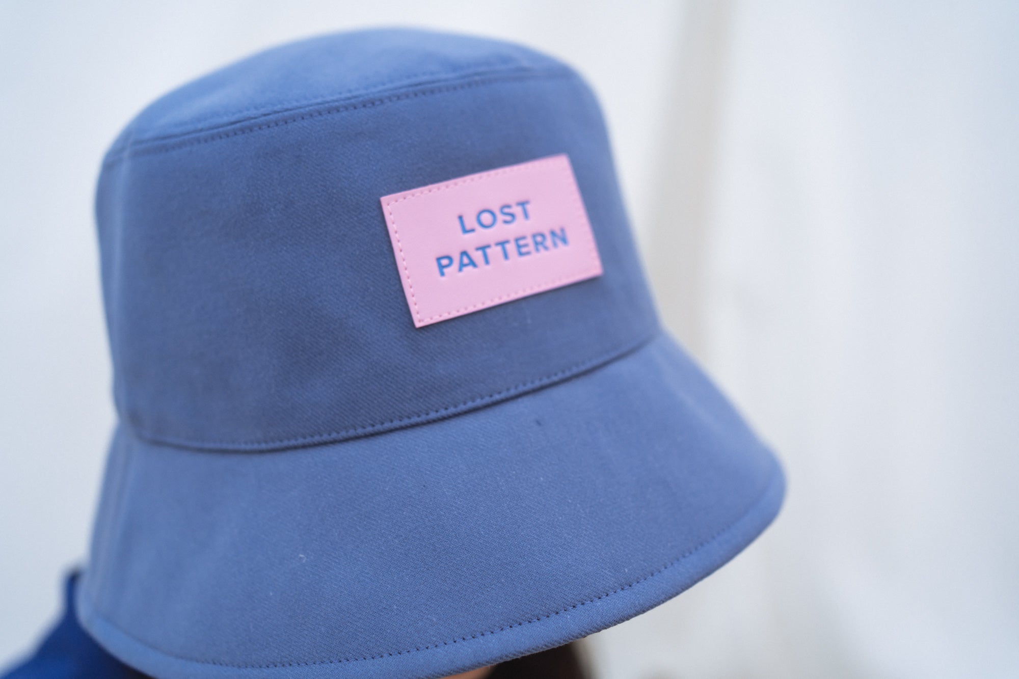 "Forest" Cotton Reversible Bucket Hat - Blue - LOST PATTERN Hats