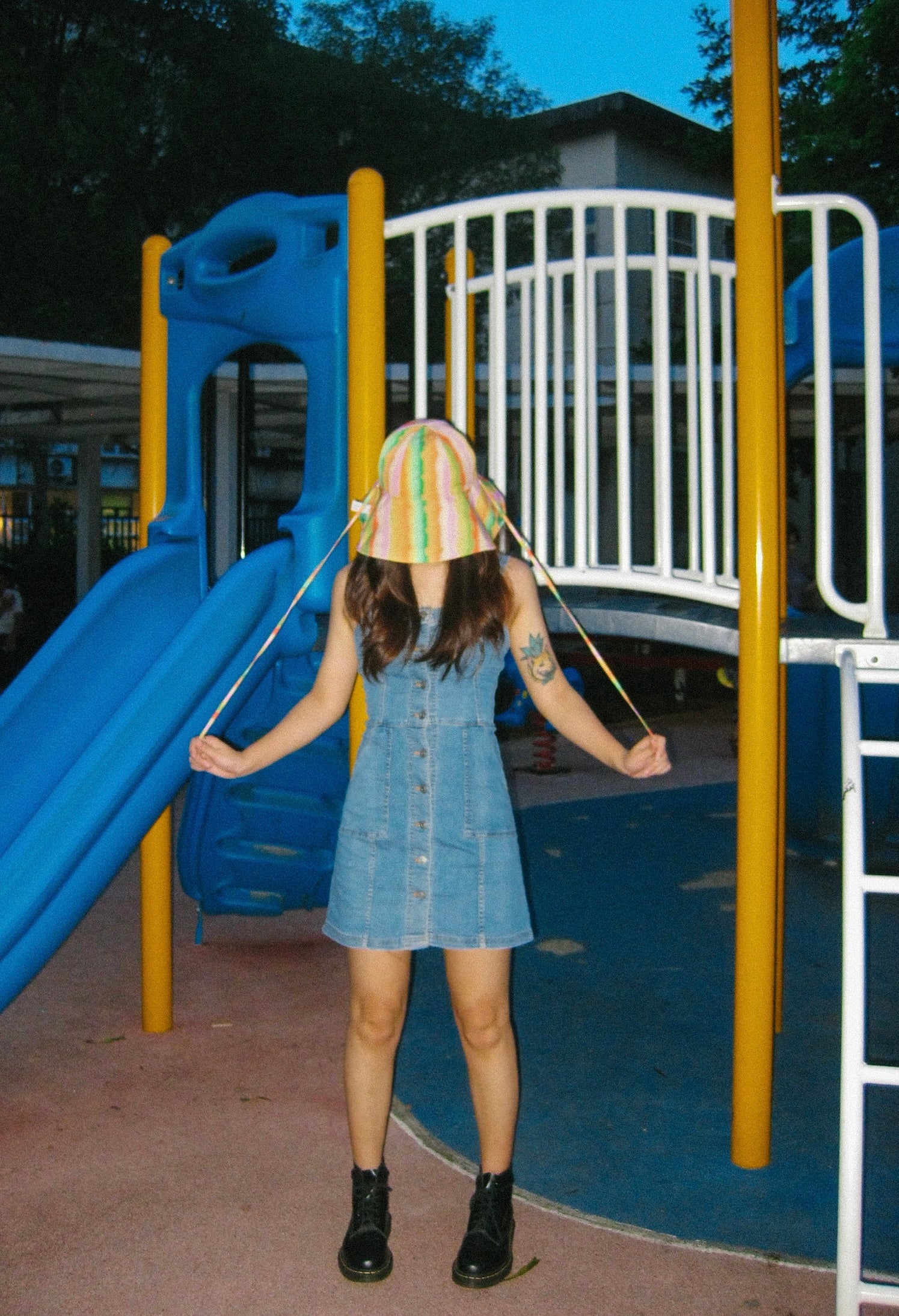 "Day Dream" Reversible Sun Hat - Rainbow - LOST PATTERN Hats