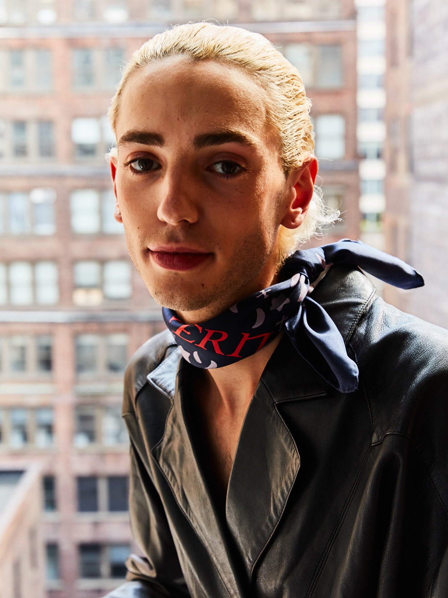 "Lexicon" Silk Bandana - LOST PATTERN Silk Square Scarf